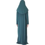 Zehranaz Namaz Elbisesi Zümrüt Yeşil Fermuarlı Namaz Elbisesi3 - Zümrüt Yeşili - 2XL - 3XL