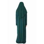 ZEHRANAZ NAMAZ ELBİSESİ ZÜMRÜT YEŞİL FERMUARLI NAMAZ ELBİSESİ