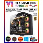 Zeiron Arkham X7 Ryzen 7 5700X 32GB Ram 1tb M.2 SSD RTX5050 Sıvı Soğutmalı Oyuncu Masaüstü Bilgisayar