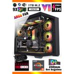 Zeiron Camazots P60 Ryzen 5 5500 32GB 1TB M.2 SSD 8GB RX580 240mm Sıvı Soğutmalı Siyah Oyun Bilgisayarı