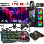 Zeiron Damage X80 Ryzen 7 5700X 32GB Ram 1tb M.2 Nvme SSD RX7700XT 12GB 192BIT 27" 240Hz Oyuncu Masaüstü Bilgisayar
