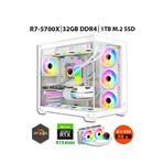 Zeiron Mirage X32 Pro White Ryzen 7 5700X 32Gb Ram 1Tb M.2 Ssd 8Gb Rtx4060 Sıvı Soğutmalı Oyun Bilgisayarı