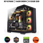 Zeiron Mirage X40 Ryzen 7 5700X 16Gb Ram 512Gb M.2 Nvme Ssd 8Gb Rtx3050 Sıvı Soğutmalı Oyuncu Bilgisayarı