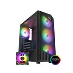 Zeiron Montreal 4X120MM Rgb Fanlı Mesh Panel Mid-Tower Gaming Oyuncu Bilgisayar Kasası