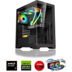 Zeiron Pegasus RTX85 Ryzen 7 5700X 32GB Ram 512 GB M.2 Nvme 8gb RTX4060 Sıvı Soğutmalı Oyuncu Masaüstü Bilgisayar