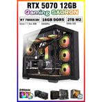 Zeiron Sauron X5 Ryzen 7 7800X3D 16GB DDR5 RAM 2TB M.2 NVMe SSD RTX5070 Sıvı Soğutmalı Oyuncu Bilgisayarı