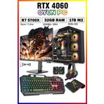 Zeiron Warrior Spine X5 Ryzen 7 5700X 32GB 1tb M.2 SSD RTX4060 27" 280Hz Sıvı Soğutmalı Oyuncu Bilgisayarı