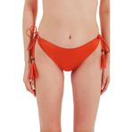 Zeki Cam Boncuk Detaylı Koral Bikini Alt, 36 Beden, Kadın