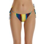 Zeki Kadın Bikini Takımı, Yanı İpli Bikini Alt, Desenli, 40 Beden
