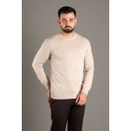 Zeki Özer Erkek Bej Basic O Yaka Triko - XL