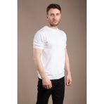 Zeki Özer Erkek Beyaz Basic Triko O Yaka T-Shirt