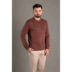 Zeki Özer Erkek Kahve Basic O Yaka Triko - L
