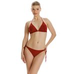 Zeki Rufina Kadın Üçgen Bikini Takımı, Kırmızı, 40 Beden