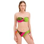 Zeki Straplez Bikini Takım, Kadın, 40 Beden, Desenli
