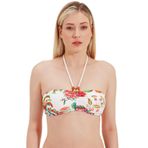 Zeki Straplez Bikini Üst, Desenli, 36 Beden, Kadın