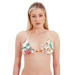 Zeki Üçgen Bikini Üst, Desenli, 38 Beden, Kadın