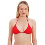 Zeki Üçgen Kırmızı Bikini Üst, 38 Beden, Kadın