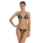 Zeki Zaylie Üçgen Bikini Takımı, Desenli, 40 Beden, Kadın