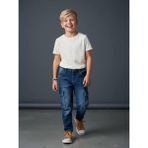 Zekids Erkek Çocuk Kargo Cepli Beli Lastikli Denim Pantolon - Renkli - 10 Yaş
