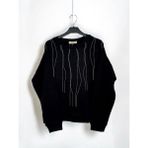 Zekids Kız Çocuk Mevsimlik Pamuklu Zincirli Sweatshirt - 12 - 13 Yaş - Siyah