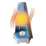 ZEKKLE Tealight mum ısıtıcısı, tealight şömine tealight ısıtıcı, bahçe, teras, fırın, mum ısıtıcısı, iç mekan için etal um ısıtıcı
