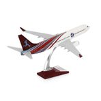 Zekupp - Maket Uçak Boeing 737-800 1/100 - Bordo Mavi Taraftar