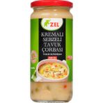 Zel Kremalı Sebzeli Tavuk Çorbası - 480 ml - 6'lı