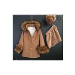 Zelhankids 4'lü kaşe mont set Kahverengi 3-4 Yaş