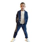 Zelhankids ERKEK ÇOCUK KETEN TAKIM ELBİSE lacivert 4-5 Yaş