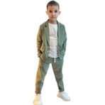 Zelhankids ERKEK ÇOCUK KETEN TAKIM ELBİSE YEŞİL 6-7 Yaş