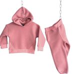 Zelhankids KIZ ÇOCUK EŞOFMAN TAKIM PEMBE 12-13 Yaş