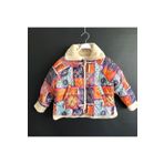 Zelhankids KIZ ÇOCUK OTANTİK DESEN KISA MONT ÇOK RENKLİ 10 Yaş