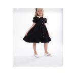 Zelhankids Wednesday Hazır Yaka Vintage Çocuk Elbise