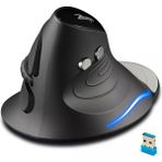 Zelotes F-17 Oyuncu Dikey Ergonomik Mouse 2400DPI Pilli - Siyah