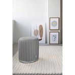 Zem Long Line Grey - Silver Puf Gri