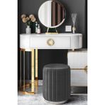 Zem Long Line Grey Silver Puf