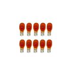 Zembil 10 Adet 12V T15 WY16W Dipsiz Standart Ampul Turuncu