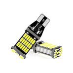 Zembil 2 Adet Beyaz T15 LED 45 Ledli W16W Tip Dipsiz Ampul