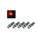 Zembil 5 Adet T5 Led Kilometre Kadran Ambians Aydınlatma Led Ampul Kırmızı