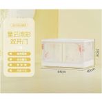 Zemheri Sunup SN-25883 40X64X37CM 72L Katlanabilir Plastik Saklama Kutusu Renkli Kapaklı Tekerlekli