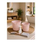 zemihra Kapaksız Çok Amaçlı Su Kovası Pudra 10-14 Litre 2’li Set Temizlik Kovası Set