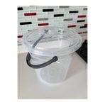 zemihra Plastik Şeffaf Kapaklı Su Kovası 5 Litre 1 Adet