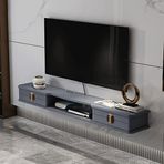 Zemin ayakta TV standı Evrensel zemin TV standı yüksekliği ayarlanabilir TV zemin standı, Yüzer Raf Duvara Monte TV Dolabı Oyuncak Depolama Raf DVD Oynatıcı ve Fotoğraf Çerçevesi nizer Modern TV Con