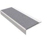 Zemin Market | 250 cm | Kaydırmaz Aluminyum Basamak Köşe Profili (7 cm Genişlik x 1.9 cm Yükseklik x 2.5 metre Uzunluk, Füme) - 10 Adet
