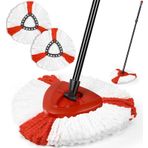 Zemin Temizliği için Mikrofiber Spin Mop Yedek Paspas - O-Cedar Spin Mop ile Uyumlu Zemin Paspası, Spin Combo Seti 2 Paket Paspas Yedekleri, Taban ve Geri Çekilebilir Paspas Başlığı İçerir