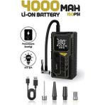 Zemira 4000MAH Ha Kompresörü Özellikli Kompresör Araba Bisiklet Top Lastik Şişirme Pompası