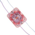 Zemira PM-14716 12 Volt 2 Watt Pembe Yanıp Sönen Çakar 4333-3030 Modül LED 43X33X28MM