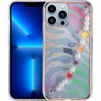 Zen Aksesuar İphone 13 Pro Uyumlu Zore Pilla Kılıf-Pembe-Yeşil
