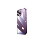 Zen Aksesuar İphone 14 Pro Uyumlu Sert Pc Renkli Çerçeveli Zore Riksos Kılıf-Derin Mor