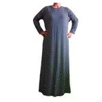 Zen E-3469 Uzun Kollu Pamuklu Maksi Elbise Ev Elbisesi
